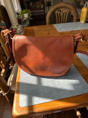 Coach Saddle Crossbody Bag - Chestnut Brown